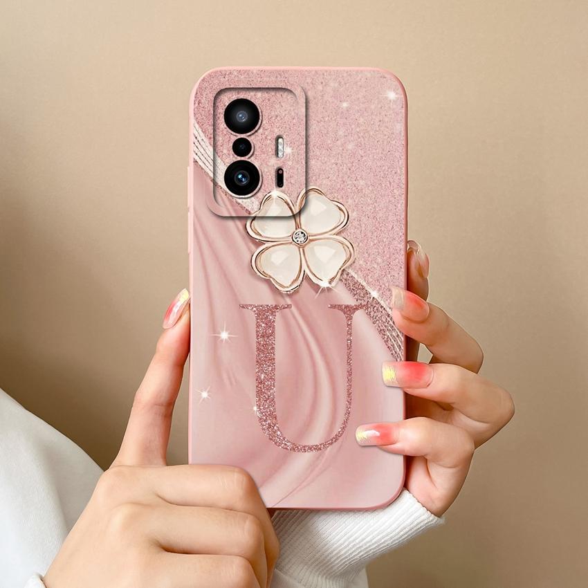 Чехол для Xiaomi Mi 11T 11X 11 10T Pro Lite 6X Модный художественный чехол для телефона с буквенным принтом Защита камеры Матовый силиконовый Нескользящий чехол для Xiaomi Бампер