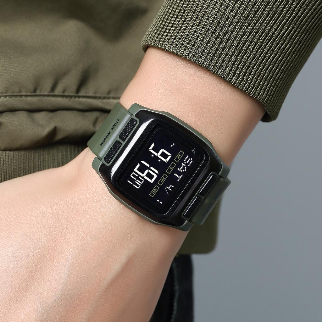 SKMEI Japan Digital movement Countdown Wristwatch For Mens 5Bar Waterproof back Light Display Chrono Watches Clock reloj hombre