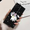 Розовый Единорог Радужный Мягкий Чехол для Телефона для Samsung Galaxy S24 S25 FE S26 Edge S23 Ultra S22 Plus S21 + Ударопрочный Чехол Задняя Панель