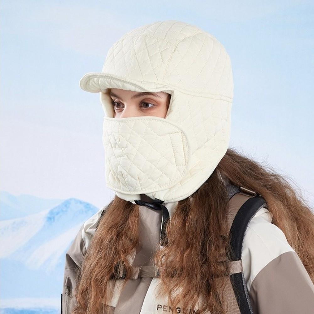 Windproof Scarf Mask Integrated Hat Coldproof Lei Feng Hat for Outdoor Cycling Skiing