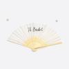 Wedding Handheld Fan Bride And Baidesmaid Bachelor Party Letter Print Retro Strong Hinge