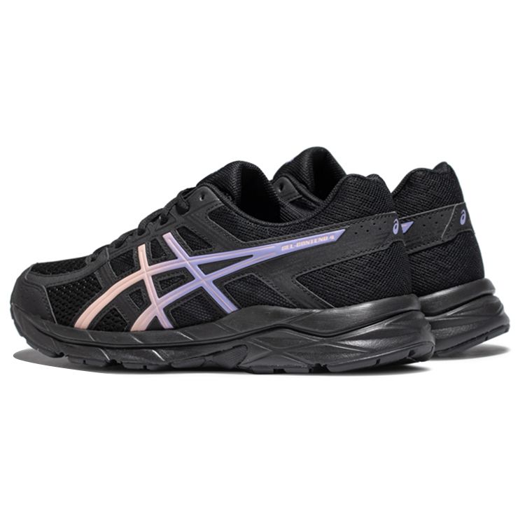 Asics Gel-Contend 4 Удобные тканевые кроссовки с низким верхом Женские кроссовки Черно-фиолетовый T8D9Q-012