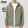 JEEP SPIRIT Men's Heavyweight Hooded Zip Sweatshirt