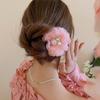 Super Fairy Mesh Yarn Flower Love Pearl Hairpin Fashion Sweet High Sense Hairpin Niche Vacation Style Disc Hair Accessories