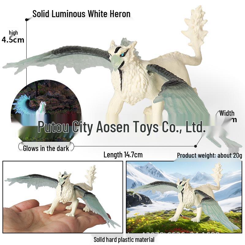 Dinosaur & Dragon Plastic Toy Set: Mythical Animal Figures for Kids