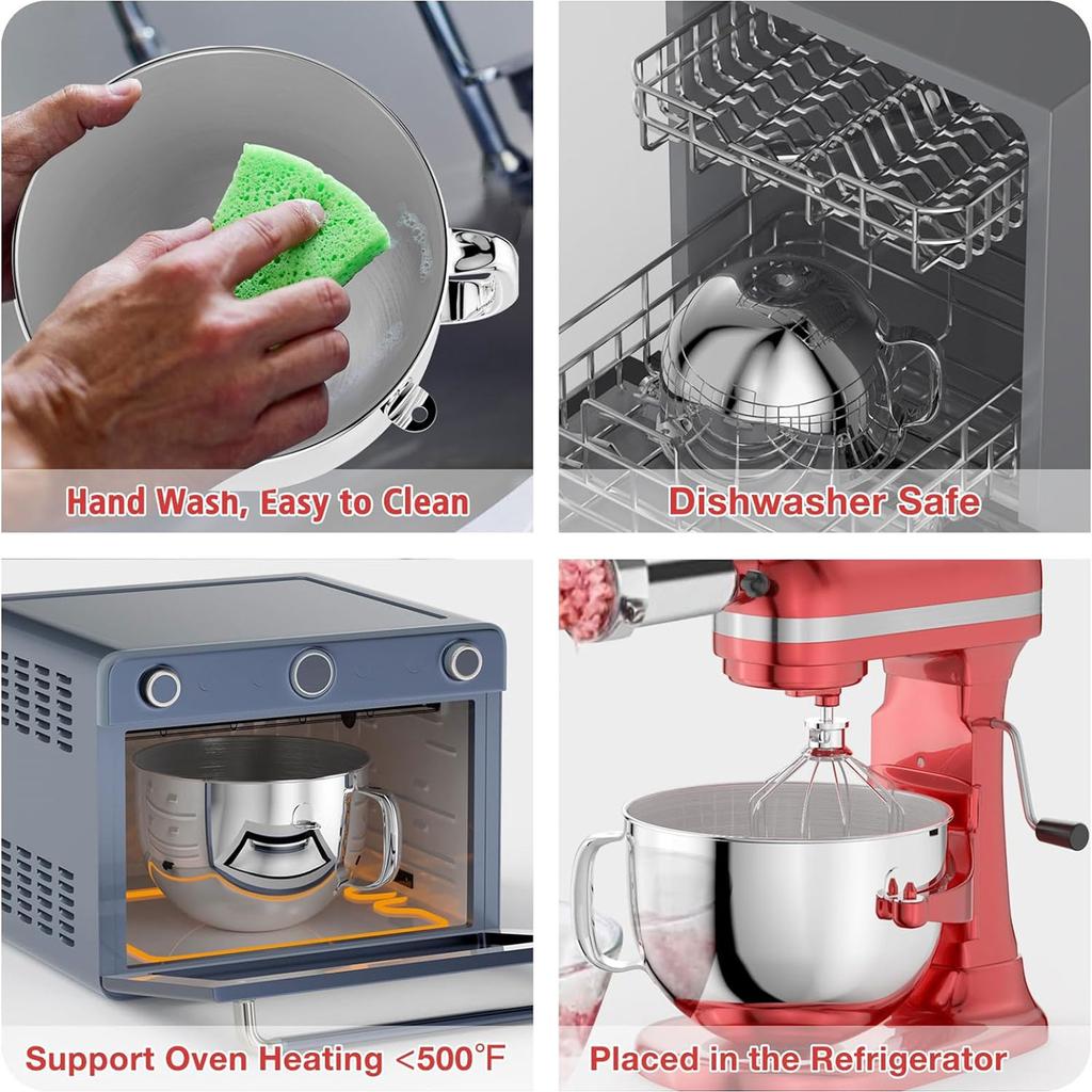 Блендер Смесительная чаша Чаша для смешивания из нержавеющей стали Чаша для миксера Аксессуары для кухонного комбайна Материал из нержавеющей стали для миксера