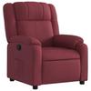 Recliner Chair Burgundy Fabric