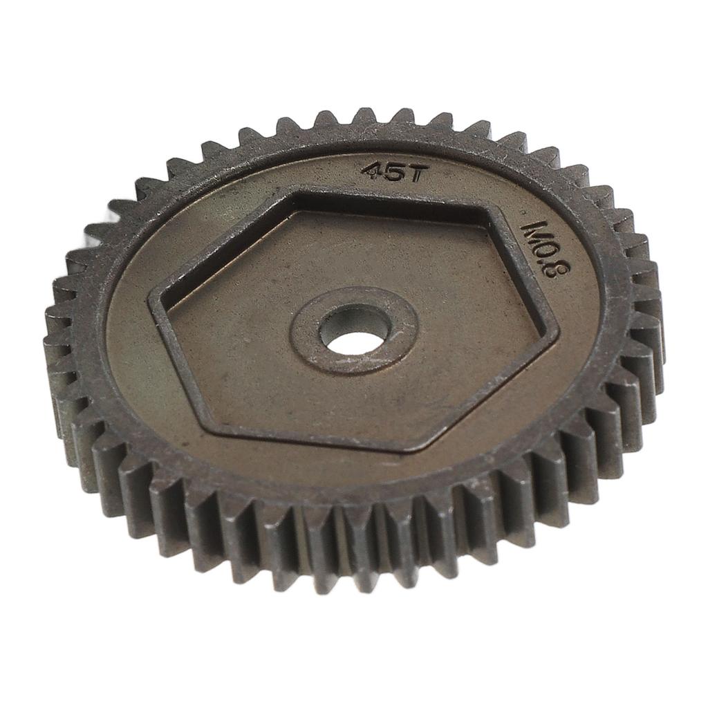 RC Spur Gear 45T M0.8 8053 High Performance Steel Spur Gear Replacement for 1/10 Scale RC Crawler