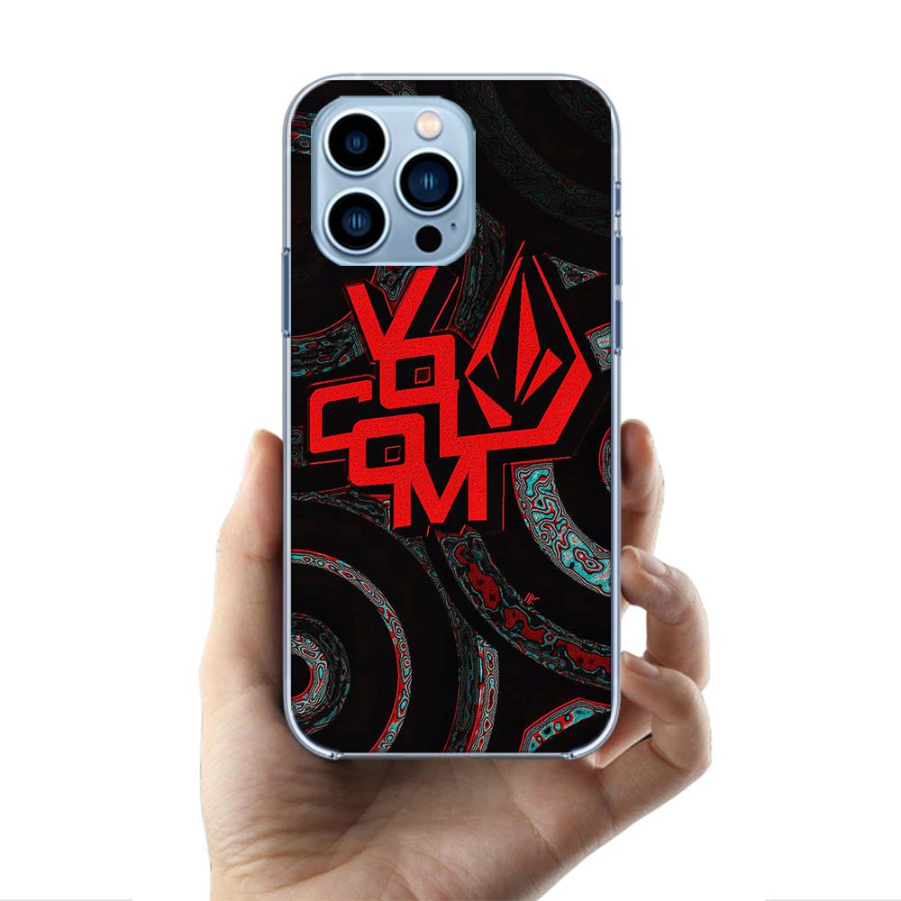 Volcom Logo Phone Case For iPhone 16 15 17 Pro Max 17Air 16E 14 Plus 13 12 Mini 11 Pro X XS XR Apple Clear Cover TPU Cute