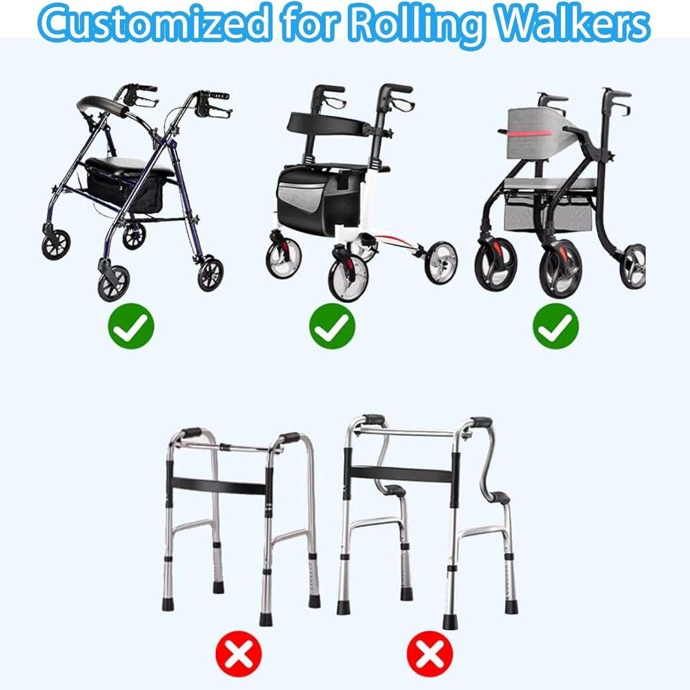Foldable Wheelchair Storage Pouch Large Capacity Under Seat Pouch Four Wheel Rollator