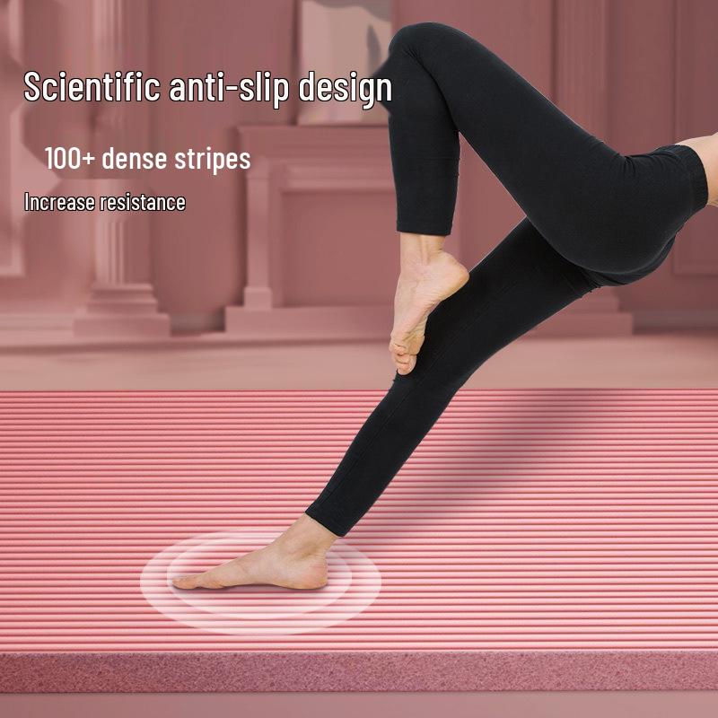 Утолщенный и Экстра-Большой Коврик для Йоги для Начинающих - Унисекс Коврик для Домашних Тренировок