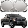 Windshield Sun Shade for Ford F150 F-150 F250 F350 F450 1996-2024 Raptor Expedition 1997-2024 Escape 2013-2019 Accessories, Car Front Window Sunshade