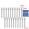 20PCS Dremel Accessories Diamond Grinding Heads Mini Drill Burrs Bit Set for Dremel Rotary Tool Grinding Accessories 3mm Shank