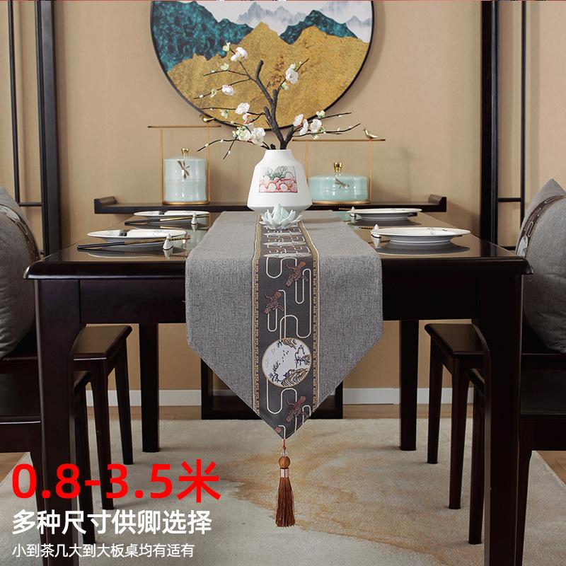 Водонепроницаемый новый китайский стиль настольный флаг чайная церемония дзен чайный коврик чайный стол ткань длинная полоса скатерть китайский стиль скатерть