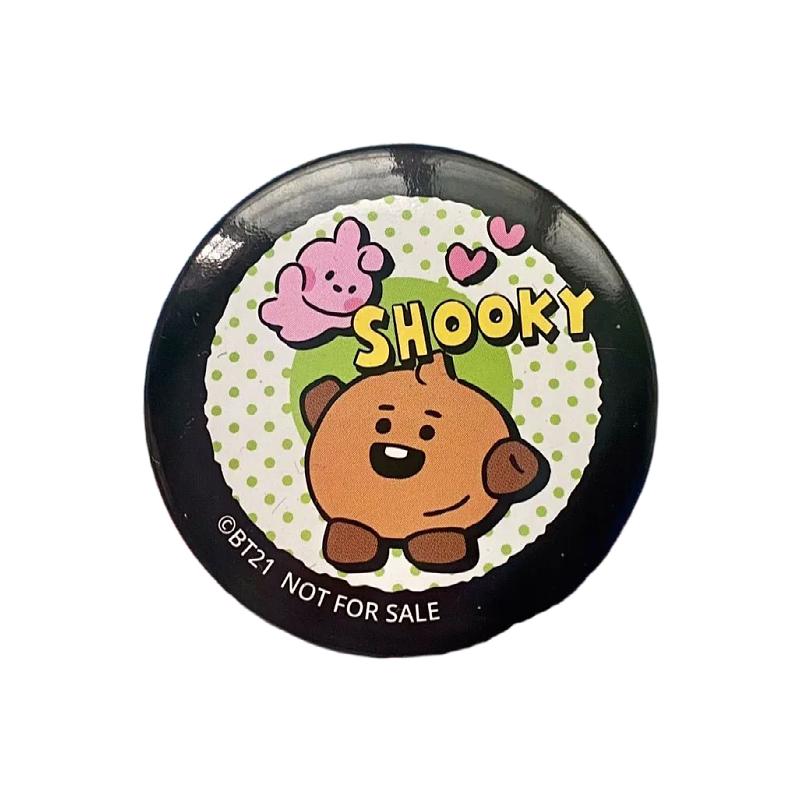 BT21 аниме товары мультфильм милый значок Каваи для мальчиков и девочек брошь рюкзак одежда украшение подвеска поддержка подарок