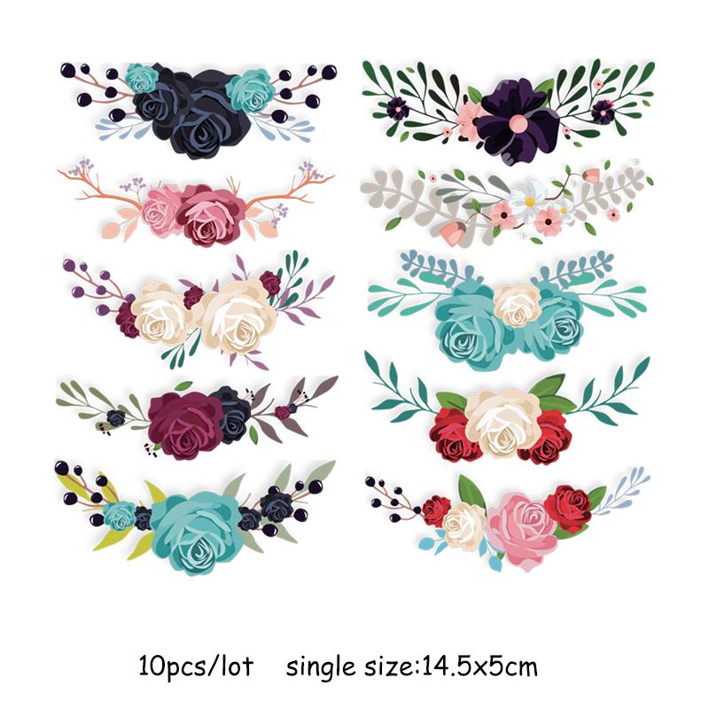 Набор нашивок с изображением животных из мультфильмов, наклейки на одежду, термотрансферная футболка «сделай сам», платья, новые цветочные аппликации на одежде