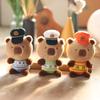 Cute Cute Police Officer Kapibala Pendant Plush Toy Dolls Traffic Police Fire Pobble Bag Hanging Decoration Keychain