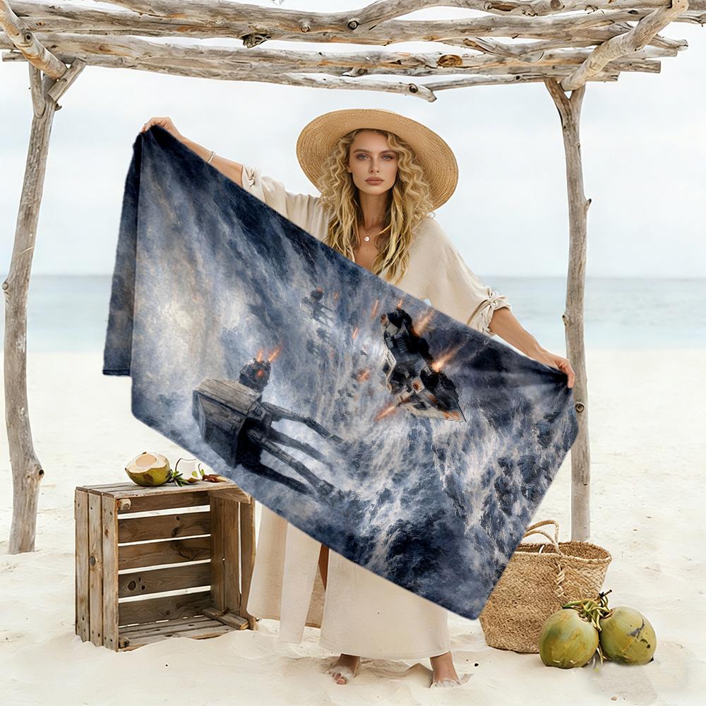Star Wars Beach Towel Super Soft Microfiber Quickdry Fabric Comfortable Lightweight Portable for Swimming,Beach,Camping, Travel, Beach Accessories,Gym