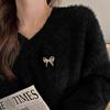 Ins Style Bowknot Pearl Light Luxury Brooch High-End Female Anti-Light Corsage  Fixed Clothes Pin Jewelry Accessories