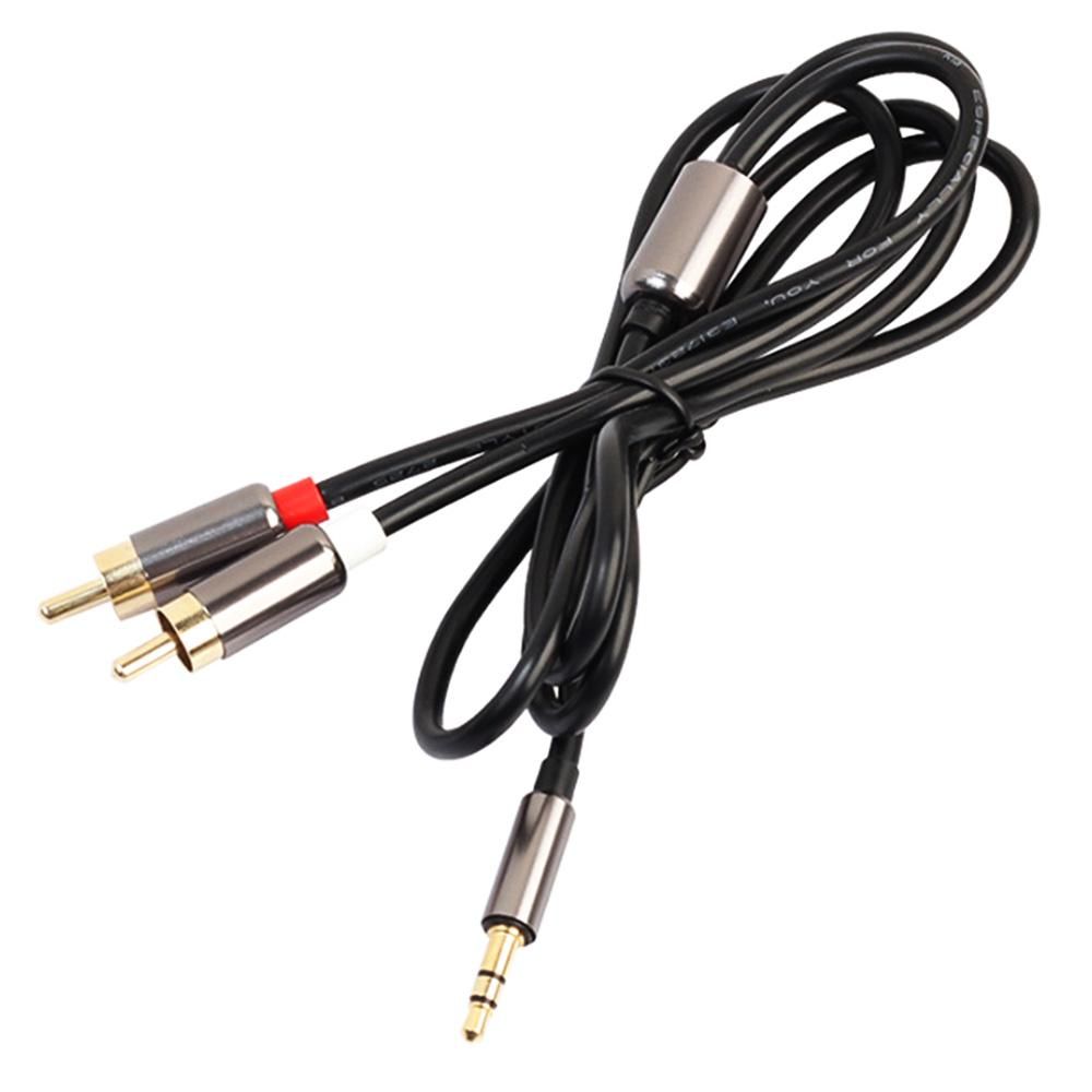 Computer DVD Amplifier RCA Male Speaker Headphone 3.5 To 2RCA Audio Cable Splitter RCA Cable