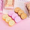 3Pcs Student Erasers Realistic Dessert Shape No Damage Paper Erasers with Independent Box Design Kids School