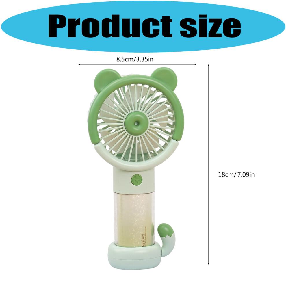Multipurpose USB Handheld Fan Portable Colorful Lamp-Green