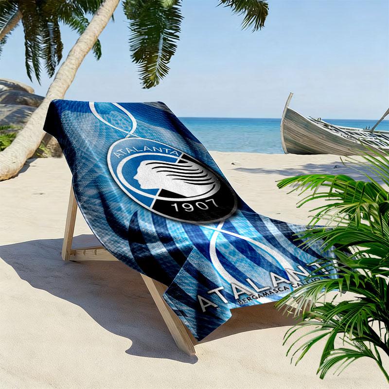Atalanta Team Spirit Print Beach Towel, Large Soft Quick Dry Towel for Beach Camping Swimming