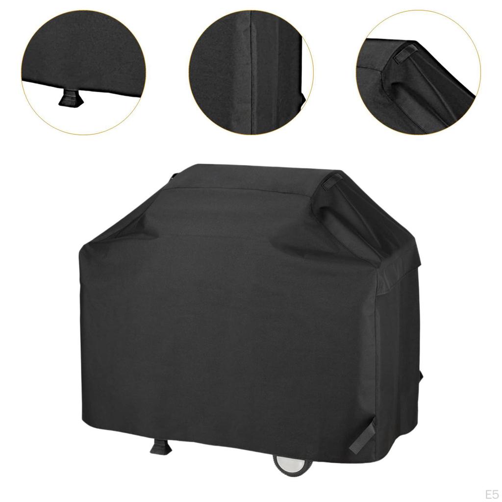 Крышка для барбекю Газовый гриль Барбекю Черный Аксессуар Ветрозащитный Регулируемый Многоцелевой