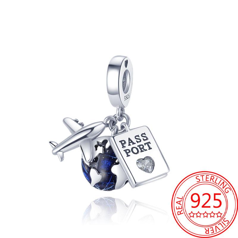 Copper Metal Paris Tower Aircraft Travel Charm Bead Component Pendant Bead Component Bead Components Compatible With Charm Bead Component Authentic