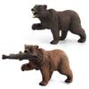 Authentic Forest Animal Figurines Black Bear And Brown Bear Realistic Toy Set