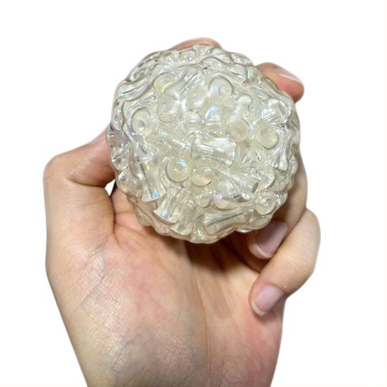 Хрустящий антистресс мяч для снятия тревоги и стресса, шарик с бусинами, игрушка для сжимания, портативный для путешествий, мягкий ТПР, успокаивающий текстурированный мяч, сенсорная игрушка-непоседа