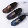 Pacecraft Shoes Men's Genuine Leather Loafers - Comfortable & Anti-Slip Casual Business Shoes, Lightweight Leisure Footwear