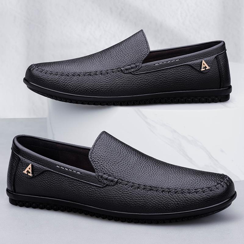 Fashion Leisure Walk Men Casual Shoes Fashion Man Driving Shoes Versatile Leather Men Loafers Summer Moccasins Classic Slip On Men Flats