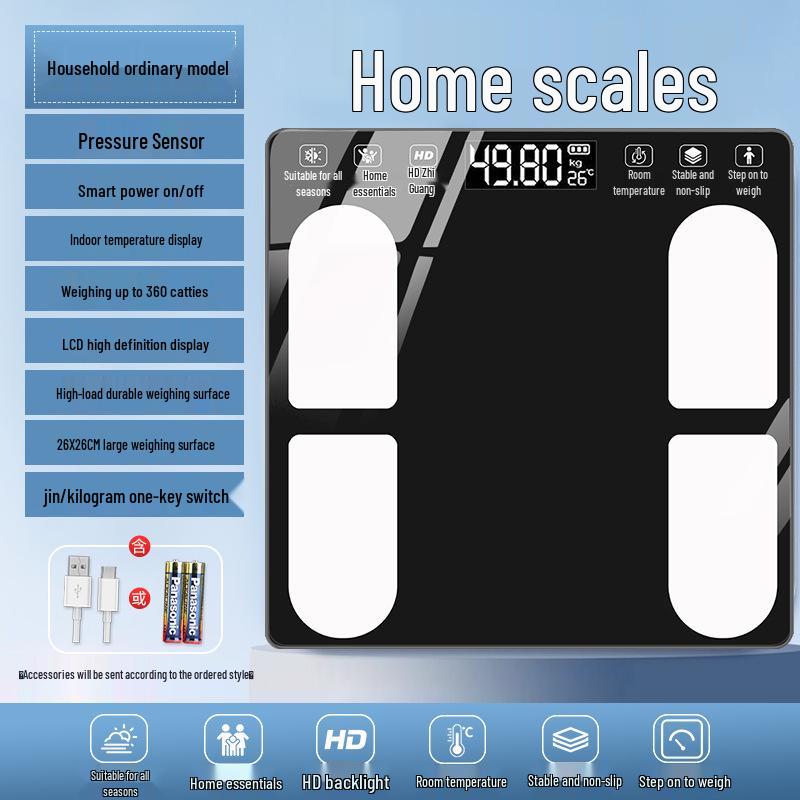 Bluetooth Body Fat Scale - точные бытовые электронные весы для взрослых