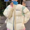 Осенне-зимняя уличная одежда, толстые женские куртки с хлопковой подкладкой, лоскутные парки, верхняя одежда