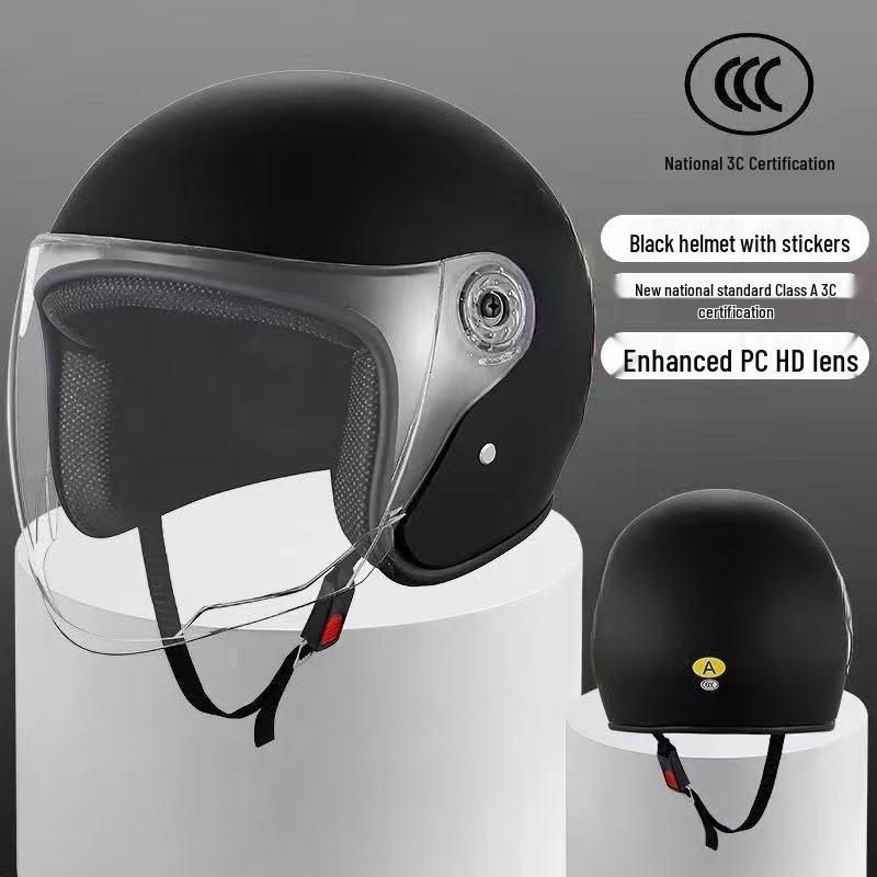 Новый Унисекс Шлем для Электромобиля с Сертификацией 3C: Осенне-зимняя модель для защиты от холода и тепла - Легкая для мотоциклов