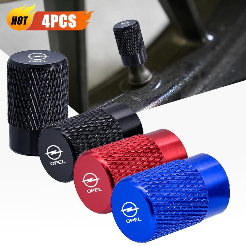 4PCS Car Wheel Tire Valve Cap Stem Cover Airdust Waterproof for Opel Astra H G J Zafira Corsa Mokka Insignia Vectra C D Antara YN6