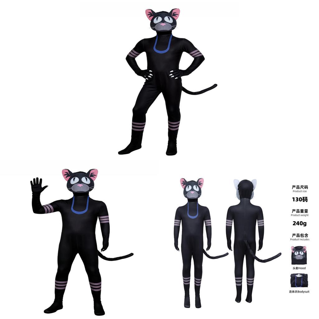 99 ночей выживания в лесу Костюм-комбинезон Кошка Cosplay Из мягкой полиэфирной ткани Для детей и взрослых
