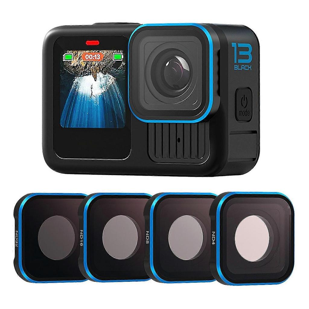 AS AMAGISN Lens Waterproof Filter For GoPro Hero 13 12 11 11 Mini 10 9 , ND4 8 16 32 Camera Accessor