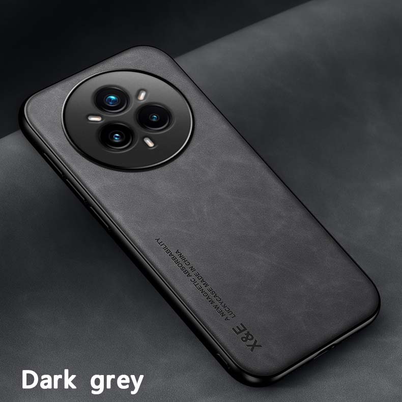 Роскошный кожаный чехол для Realme 14 Pro / Realme 14 Pro Plus / Realme 14 Чехол с металлической пластиной-подставкой Чехол для автомобильного держателя Capa Fundas