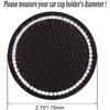 Bling Bling Round Interior Accessories Slot Non-Slip Mat Car Cup Mat Water Cup Pad Car Accessories