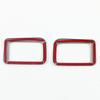 Для GWM Tank 300 2024 2024 A Pillar AC Air Outlet Vent Frame Ring Trim Interior Accessories Carbon Black Stainless Steel Decor