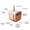 1 шт. FM портативное мини-радио Micro Treble Bluetooth портативное голосовое для компьютера, мобильного телефона, поддержка музыки в формате MP3, карта Micro TF