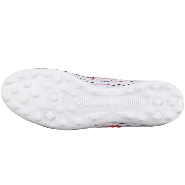 Li Ning MG Универсальные Искусственный Газон TPU Амортизация Скользкие Футбольные Бутсы Унисекс Белый Красный YSFU043-4