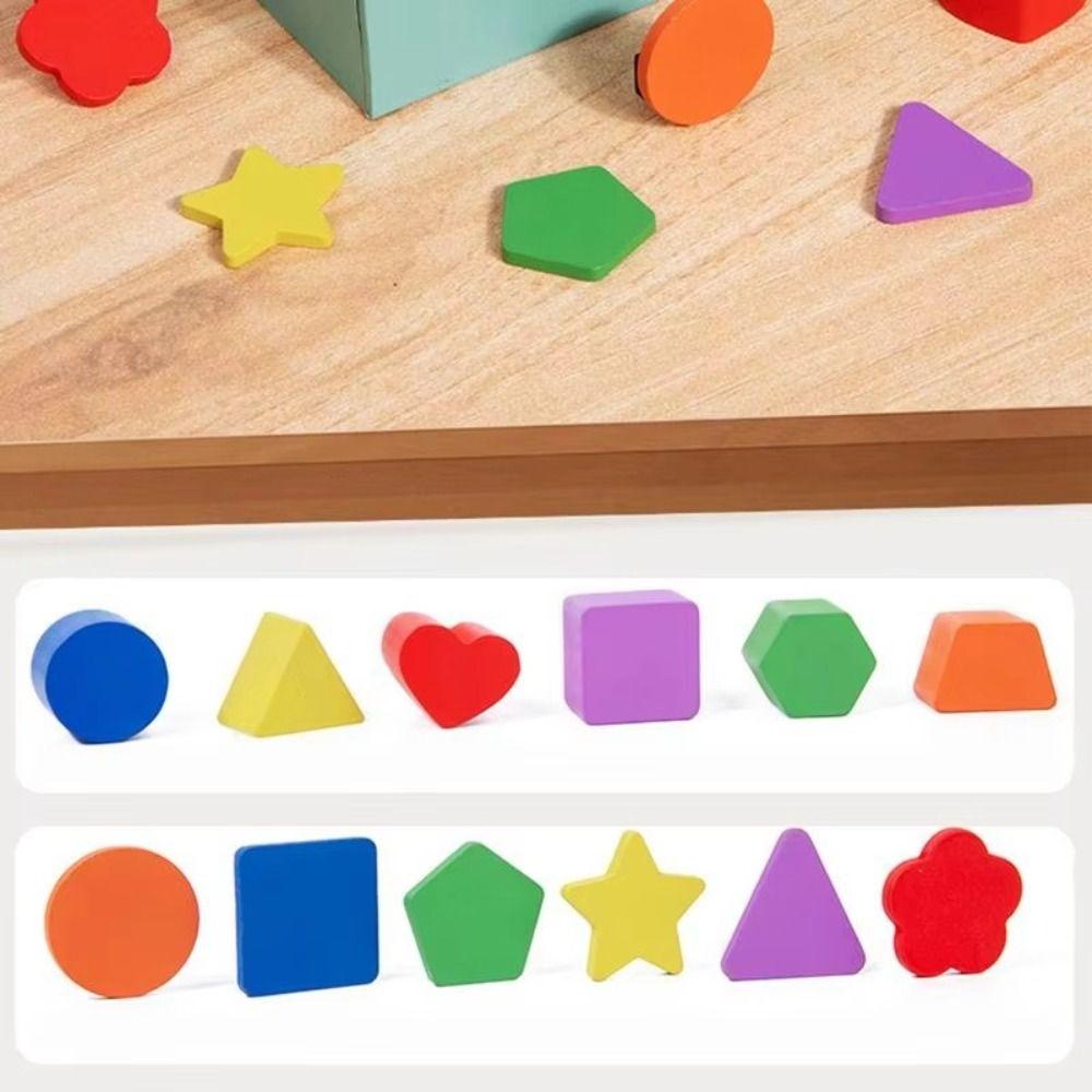Деревянные игрушки для распознавания фигур Деревянные игрушки Игрушки для сортировки фигур Монтессори Деревянные игрушки для фермы Подарки