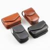 Men Leather PU Glasses Case Storage Box Belt Wearable Folding Glasses