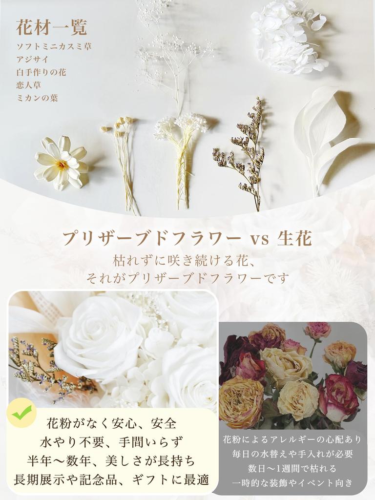 Fiorifiore 2025 Новое поступление День Букет из сохраненных цветов 5 роз Отдельно стоящий с подарочной коробкой Идеально для и Подарки Интерьер Сухоцветы Luminis