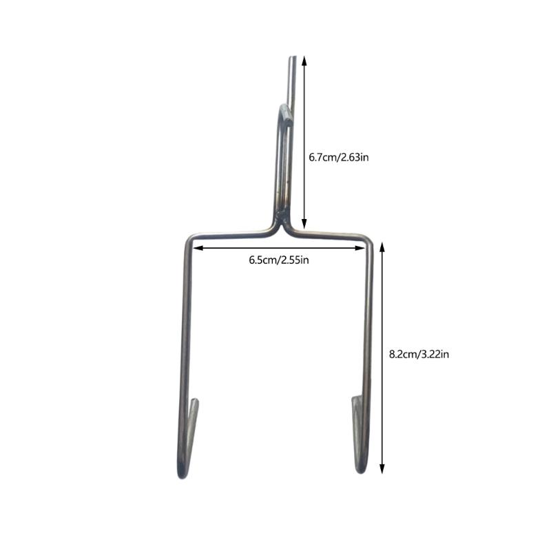 Pack of 10 Stainless Steel Meat Hooks for Grilling Outdoor Cooking Drying BBQ Hanging Sausage Chicken Beef