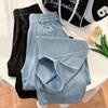 Tennis Blue Jeans for Women In Spring and Autumn New Style Draped Straight Loose Lazy and Relaxed Wide-leg Pants