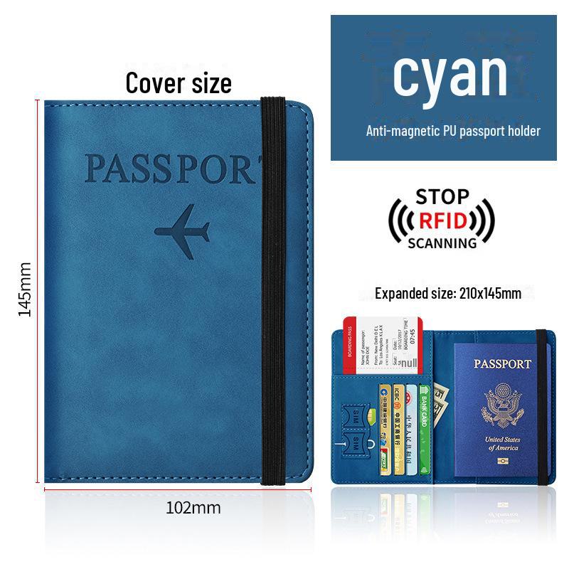 2024 RFID антимагнитный дорожный кошелек для паспорта и документов